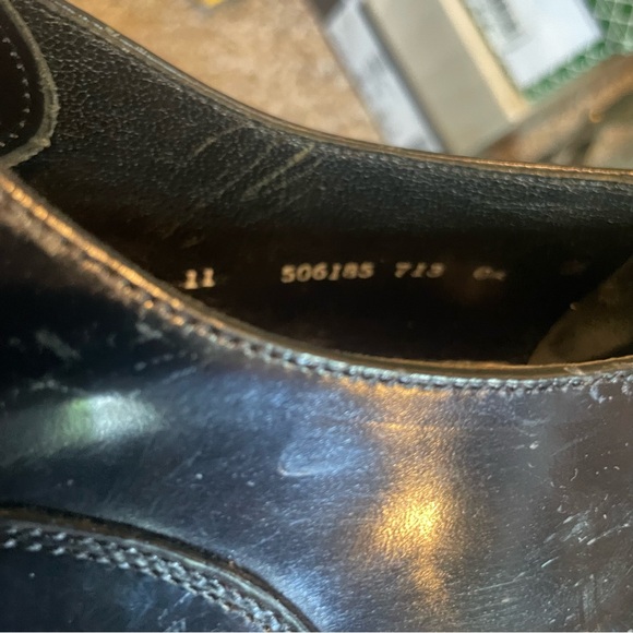 Florsheim Black Leather Size 11 #506185 Oxford Shoe - Picture 9 of 13
